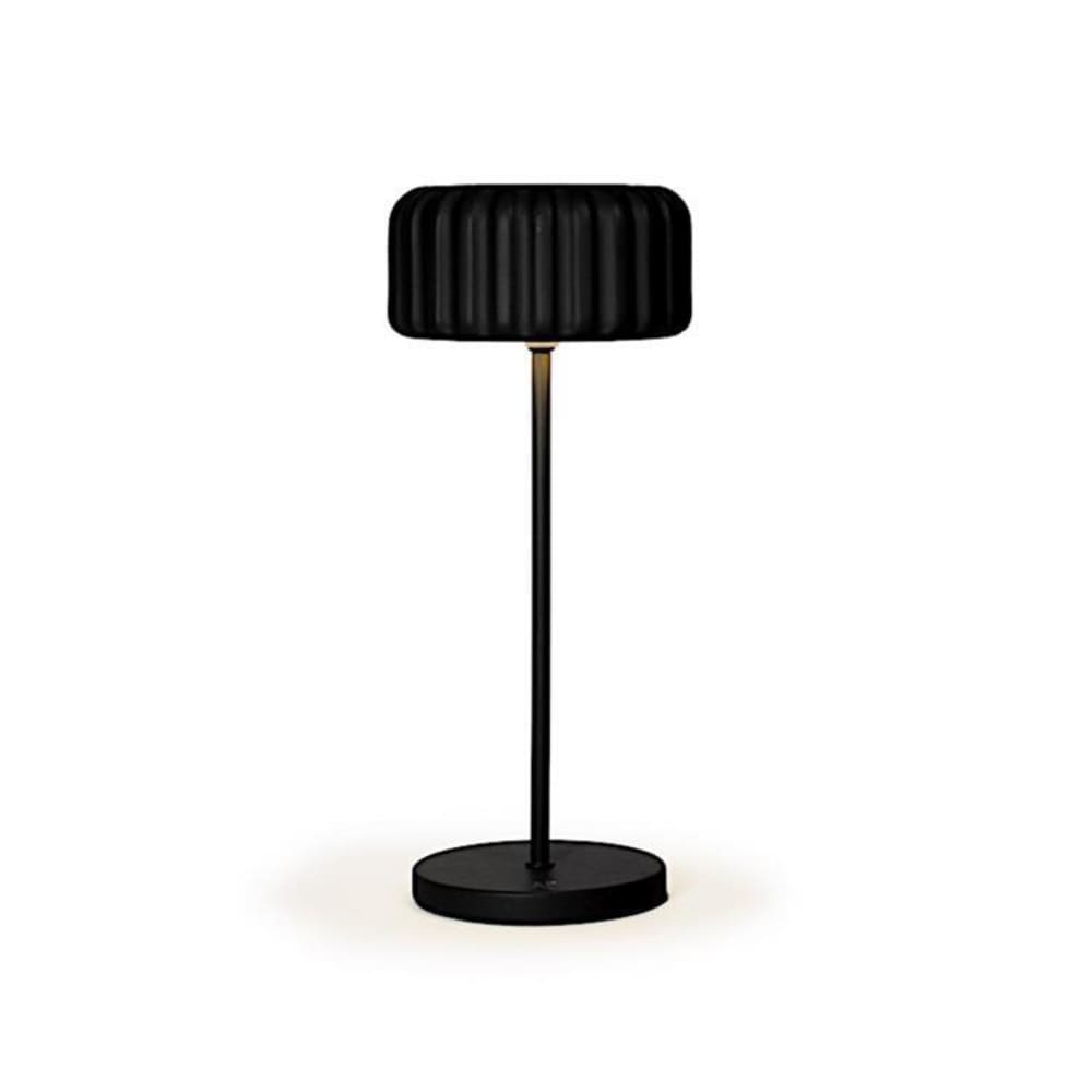 Lampe sur pied en polyéthylène noir h29cm Lampe sur pied en polyéthylène noir h29cm