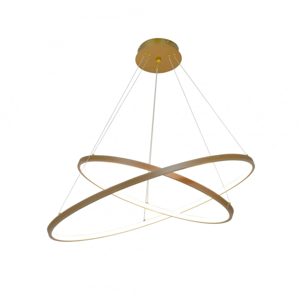 Suspension marron en - simili cuir