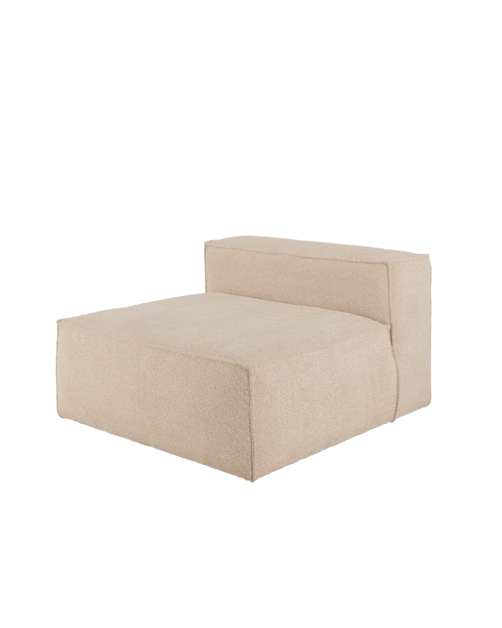 Fauteuil en bouclé couleur - beige