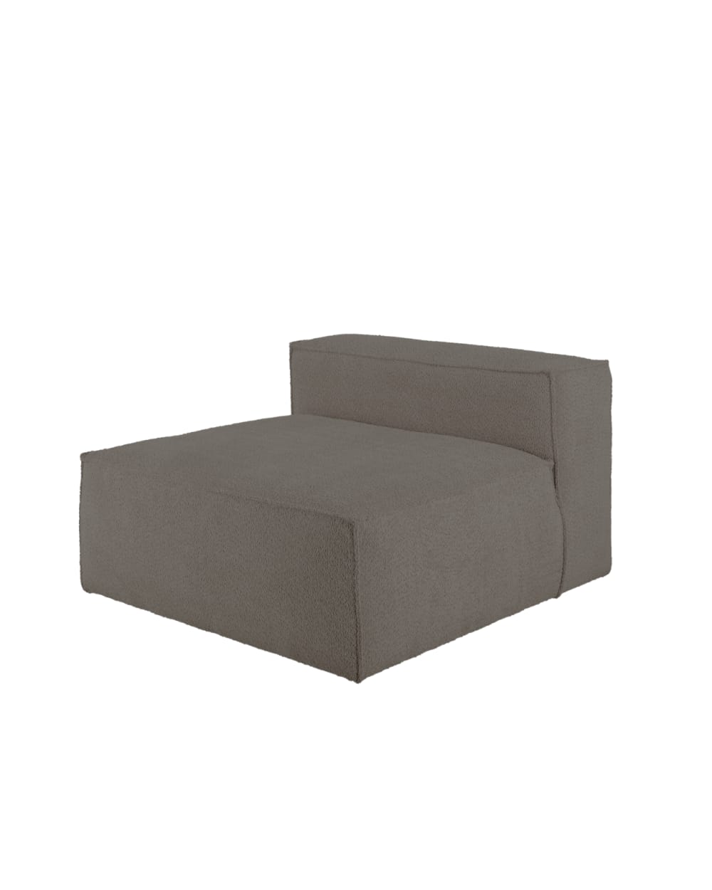 Fauteuil en bouclé couleur - gris