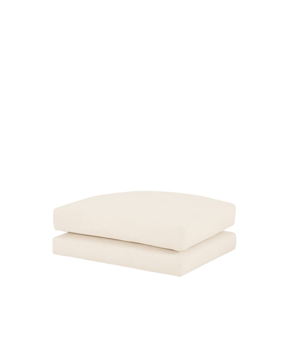 Pouf blanc cassé 97x80cm