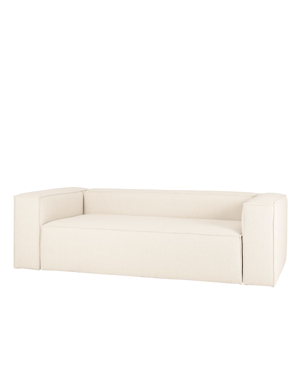 Canapé 3/4 places couleur blanc cassé 210x110cm