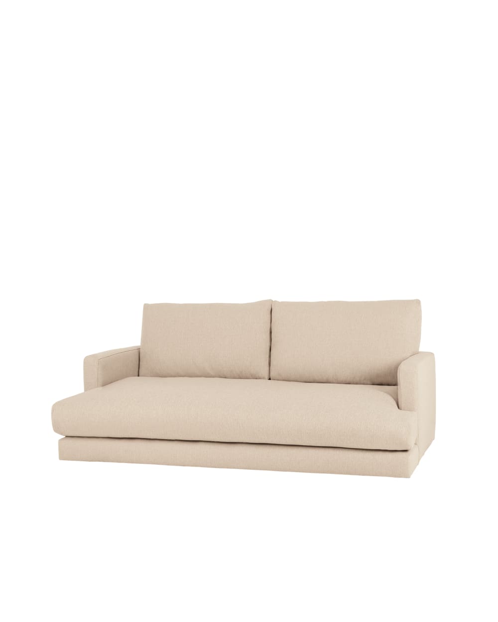 Canapé droit couleur beige de 215cm