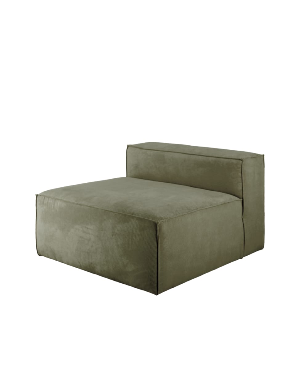 fauteuil en velours côtelé