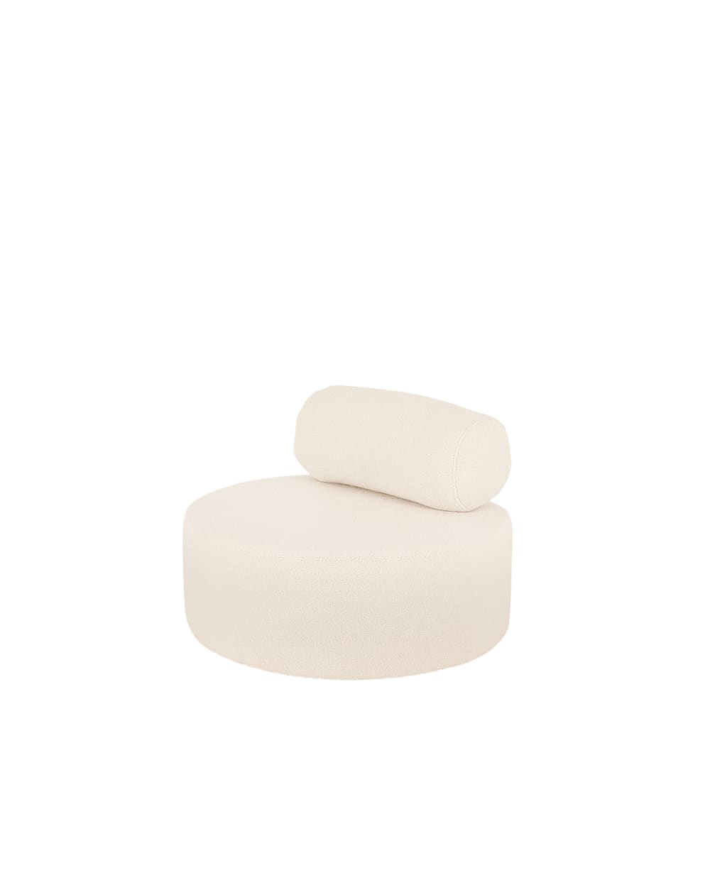 fauteuil en bouclé rond