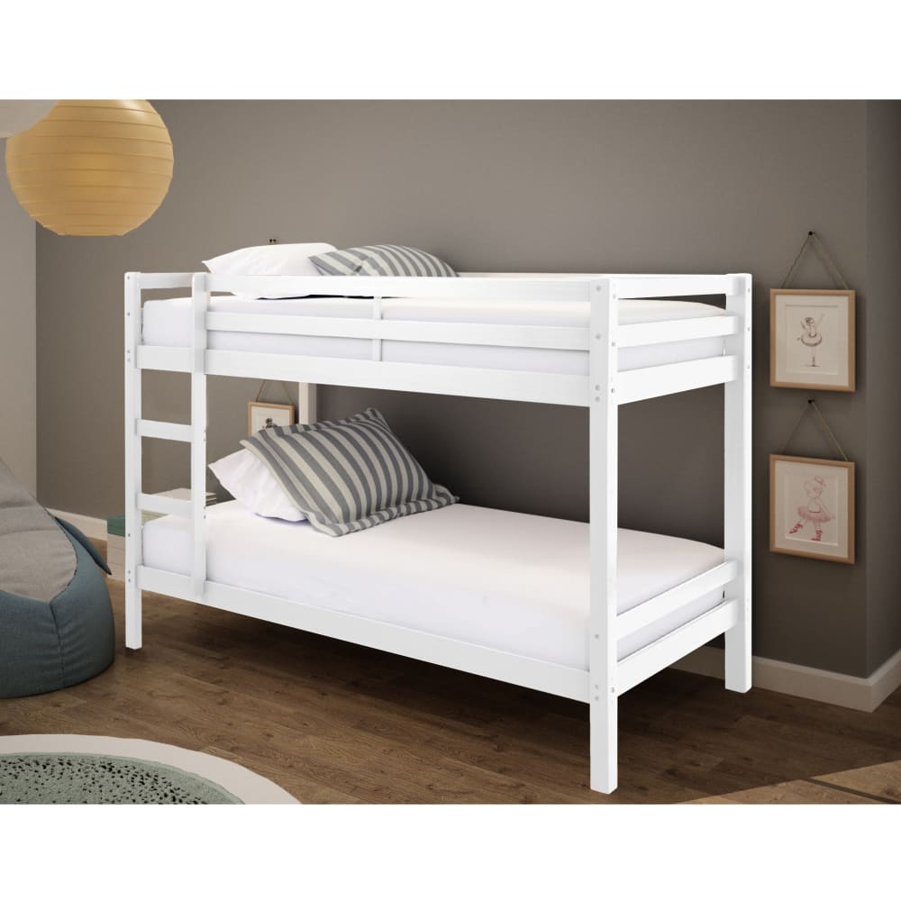 Loft24 Etagenbett aus Holz 90x200 cm, weiß style modern Holz Baby