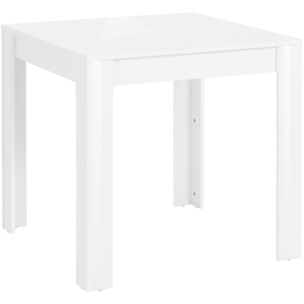 Esstisch für 4 Personen in Holzoptik L80 cm, weiß - Maisons Du