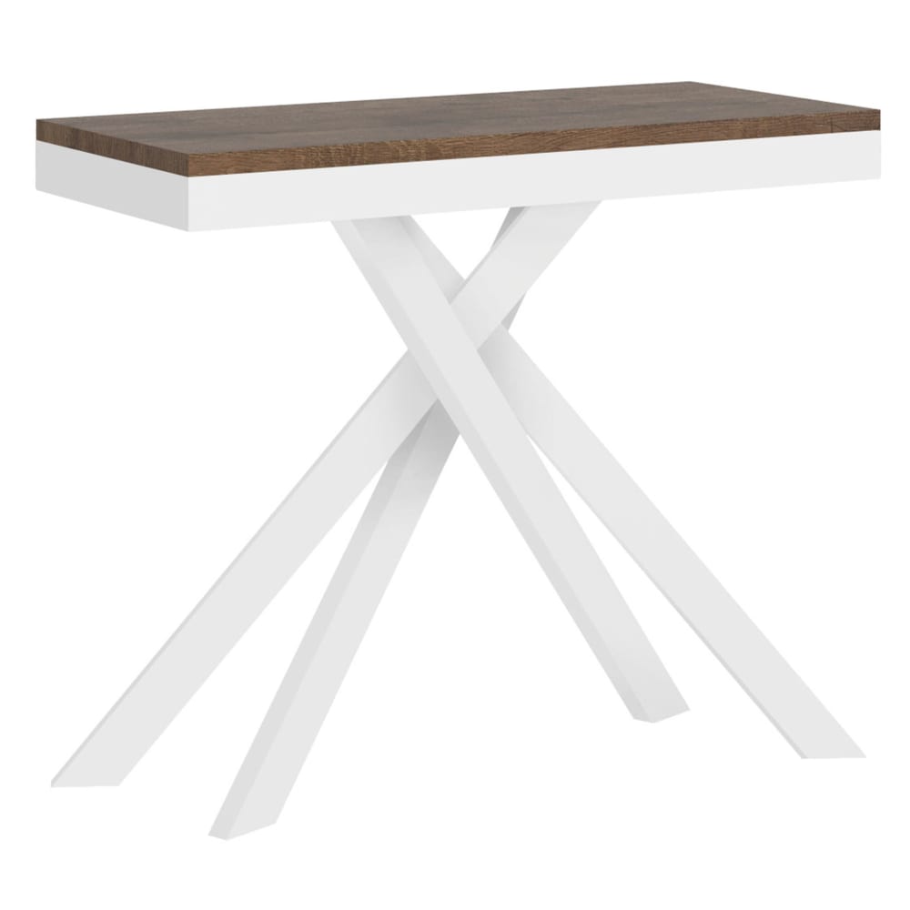 Console extensible 90x40/196 - noyer