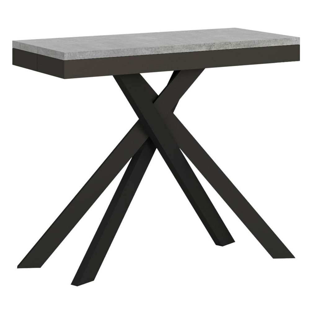 Console extensible 90x40/300 - effet bois