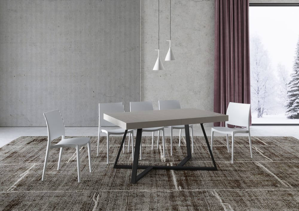 Ausziehtisch 90x140/400 cm in Holzoptik, Cashmere - Maisons Du