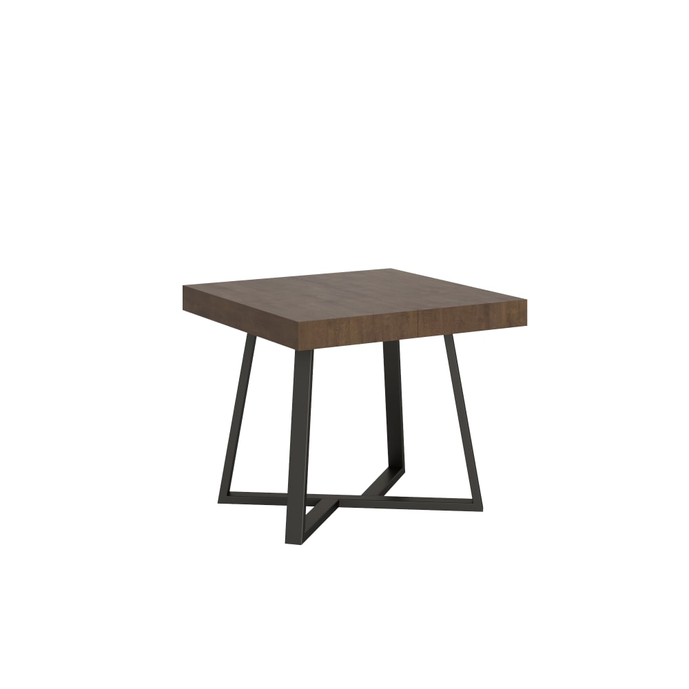 Table extensible 90x90/194 - noyer
