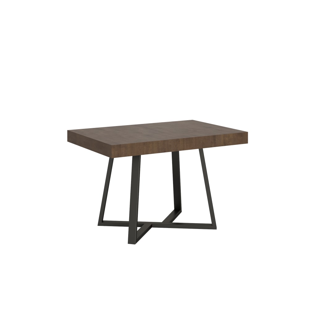Ityhome Ausziehtisch 90x130/234 cm in Holzoptik, Nussbaum style modern Braun Spanplatte