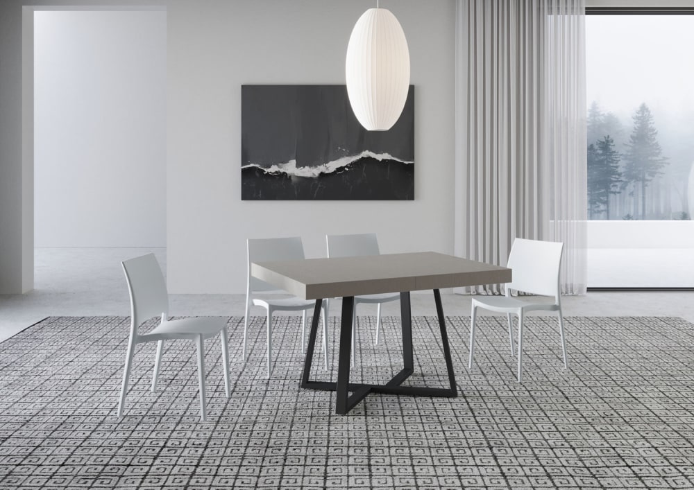 Ausziehtisch 90x120/224 cm in Holzoptik, Cashmere - Maisons Du