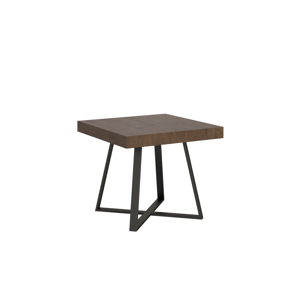 Table extensible 90x90/194 - noyer