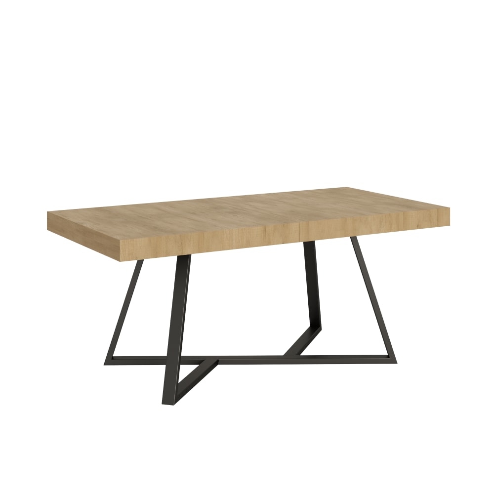 Ityhome Ausziehtisch 90x180/440 cm in Holzoptik, Eiche Natur style modern Braun Spanplatte