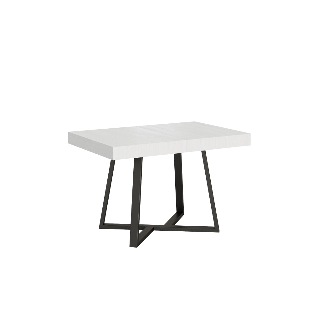 Ityhome Ausziehtisch 90x130/234 cm in Holzoptik, Esche weiß style modern - Spanplatte