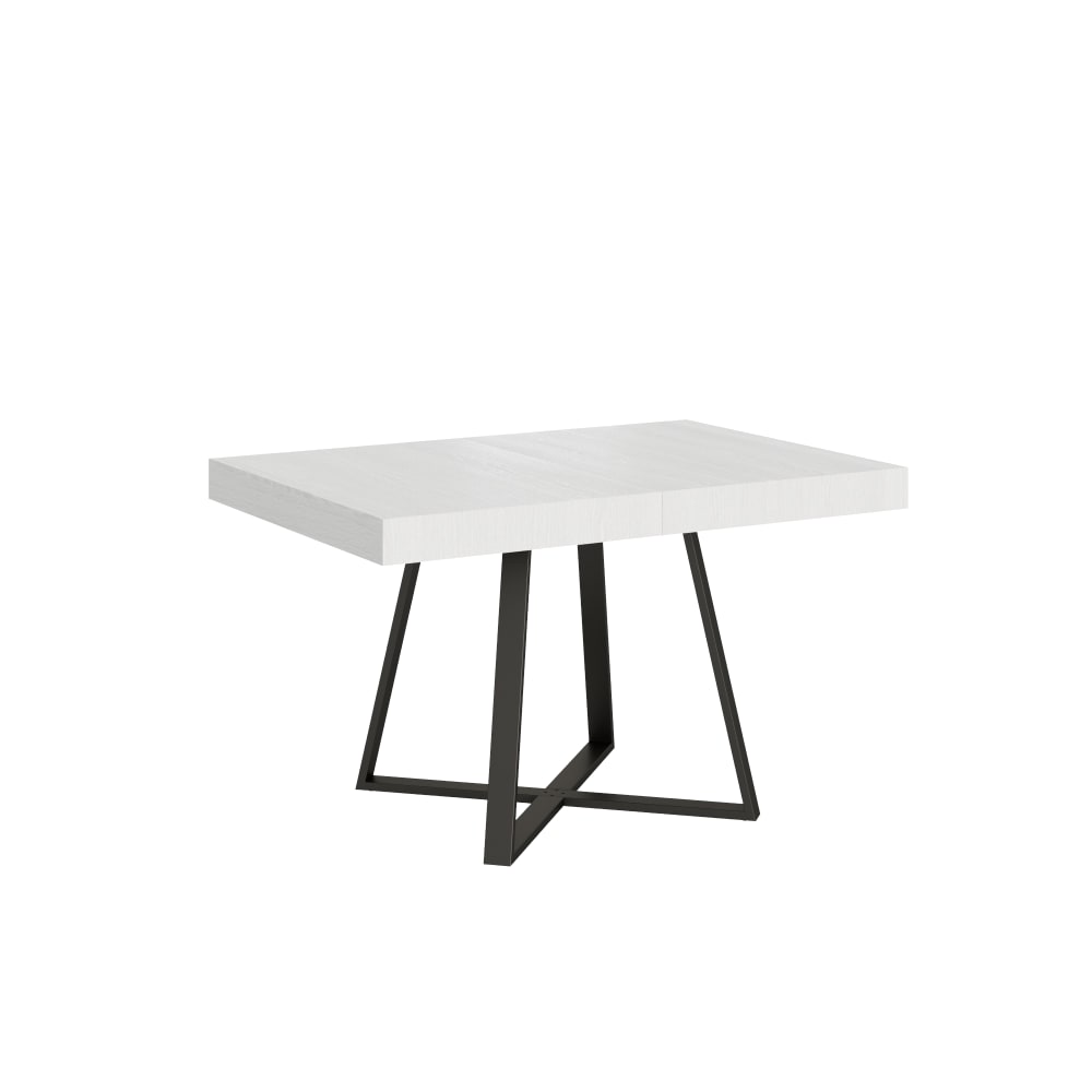 mesa extensible 90x130234 cm efecto madera fresno blanco