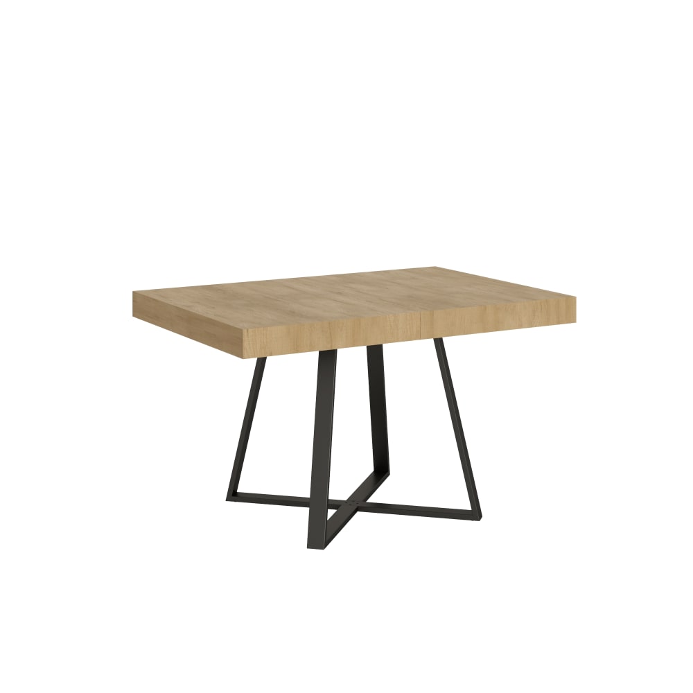 Ityhome Ausziehtisch 90x130/234 cm in hozoptik, Eiche Natur style modern Braun Spanplatte