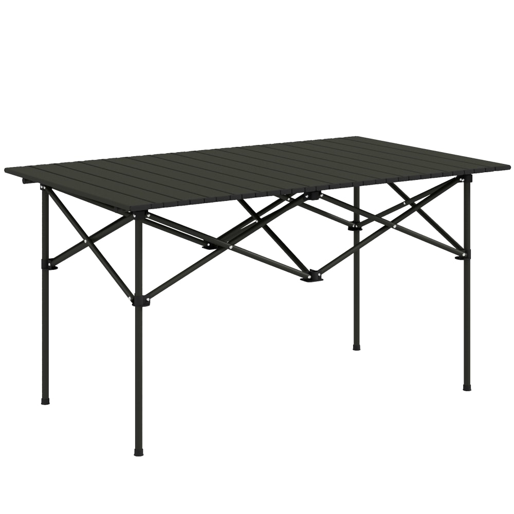 Mesa de camping 95x55x50 cm negro