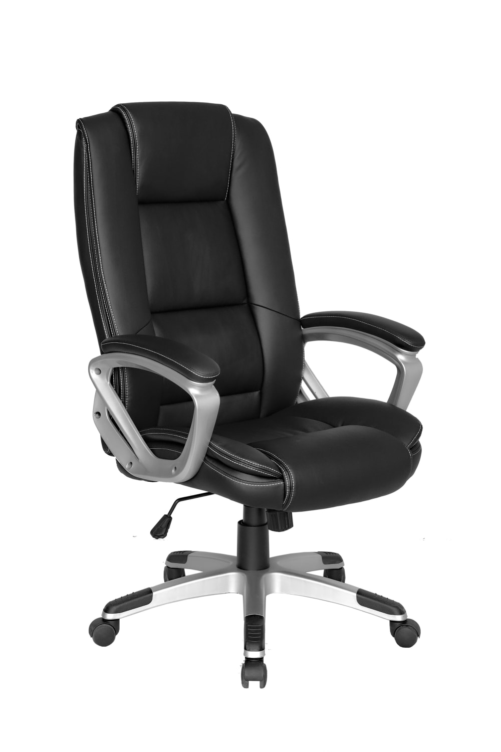 ByLiving Chefsessel mit Federkernpolsterung, bis 150 kg belastbar, schwarz style modern - Pvc - Polyvinlychlorid