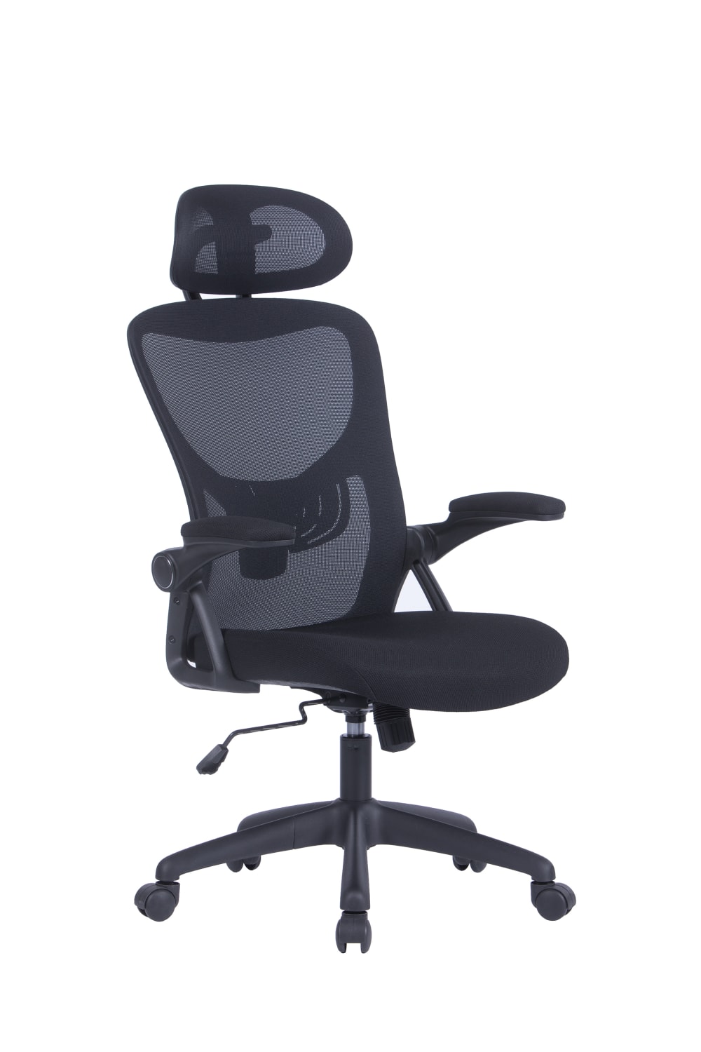 ByLiving Bürostuhl mit Lordoseneinstellung, mit Kopfstütze, schwarz style modern - Pvc - Polyvinlychlorid