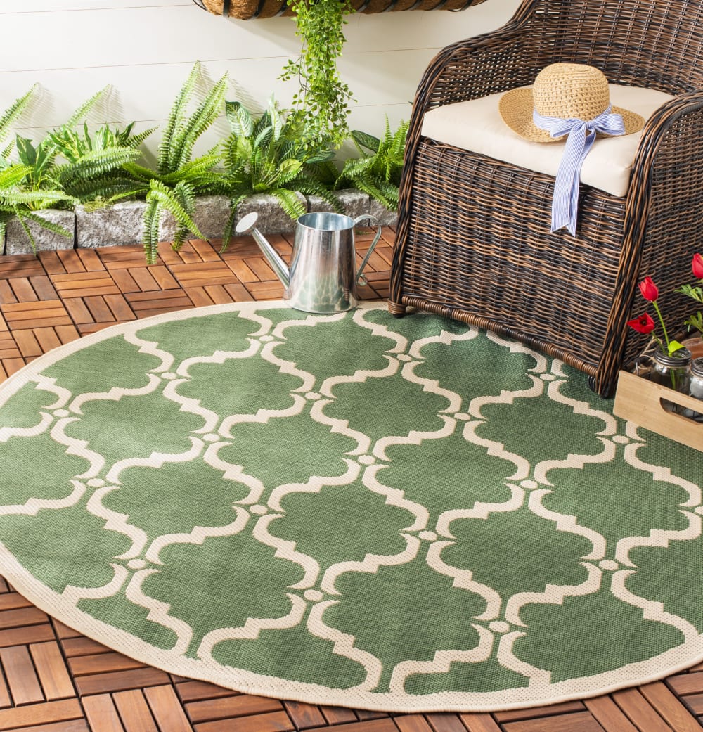 Tapis vert 160 x 160 cm