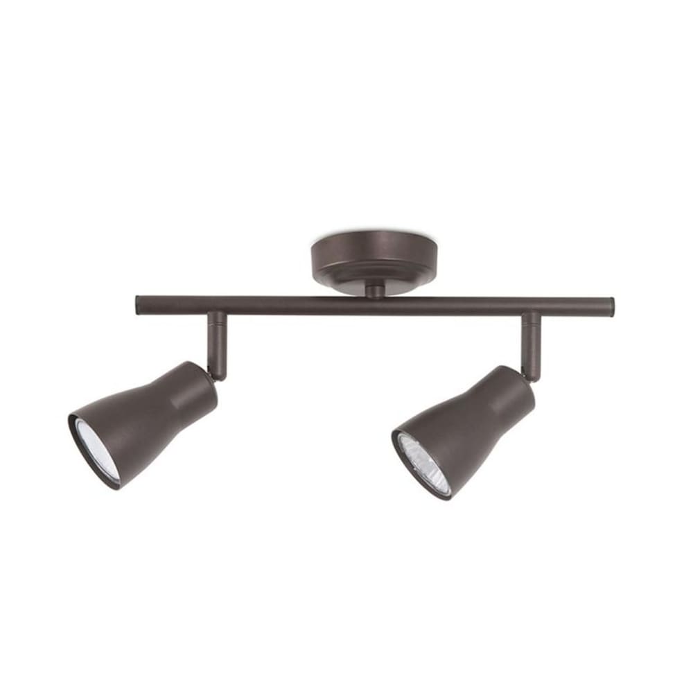 Double spot de style moderne GU10 IP20 8W métal marron