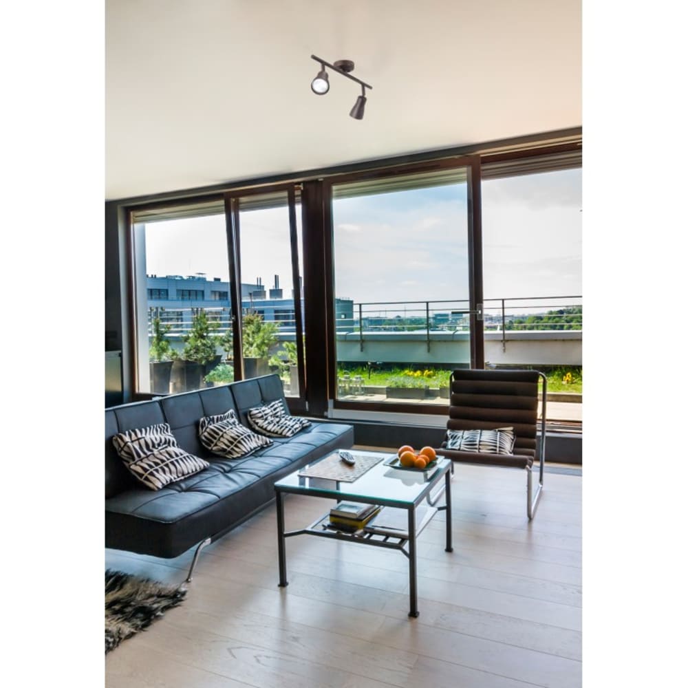 Double spot de style moderne GU10 IP20 8W métal marron — vue 3