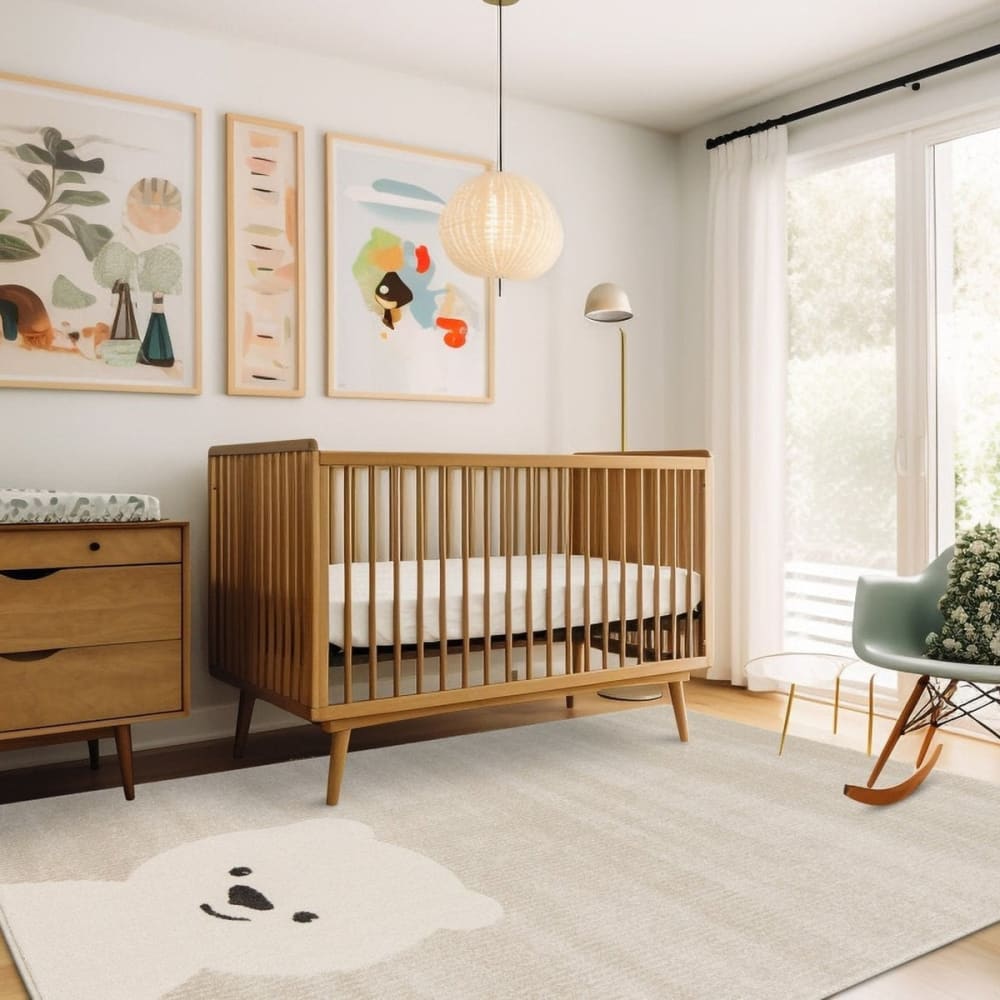 AFK Living Kinderteppich superweicher 160 x 230 cm style modern BEIGE Öko-Tex Zertifikat PP - POLYPROPYLEN Kinder