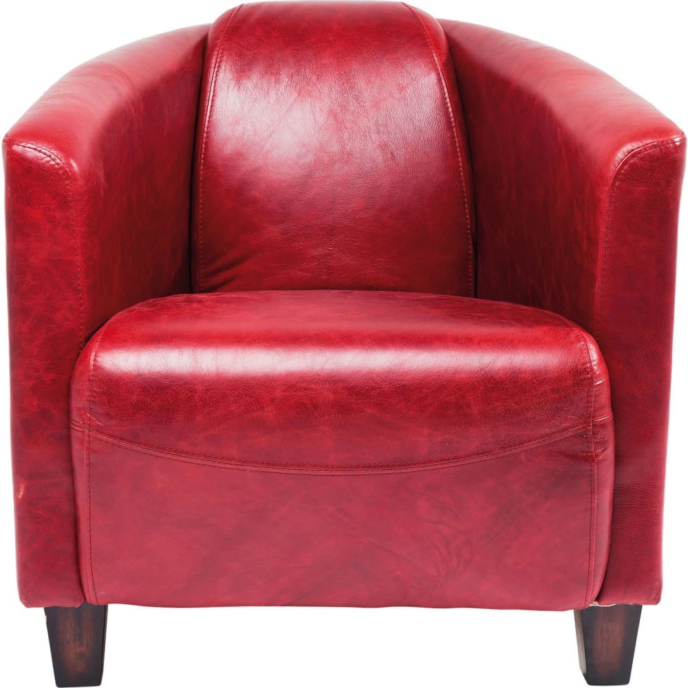 fauteuil en cuir rouge
