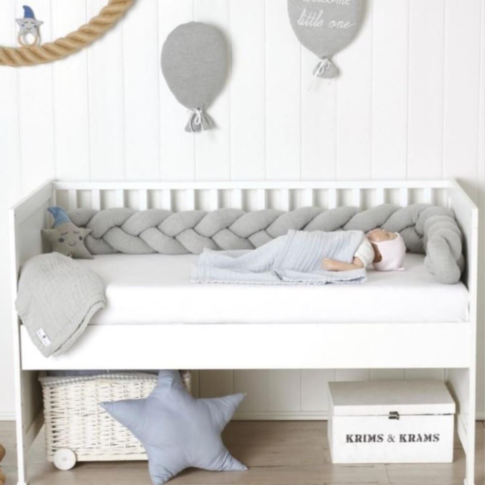 Tour de lit coussin  gris 150x11cm (MueMue) - Image 1