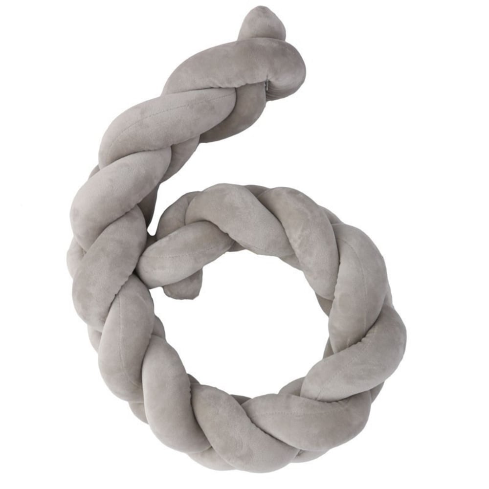 Tour de lit coussin  gris 150x11cm (MueMue) - Image 2