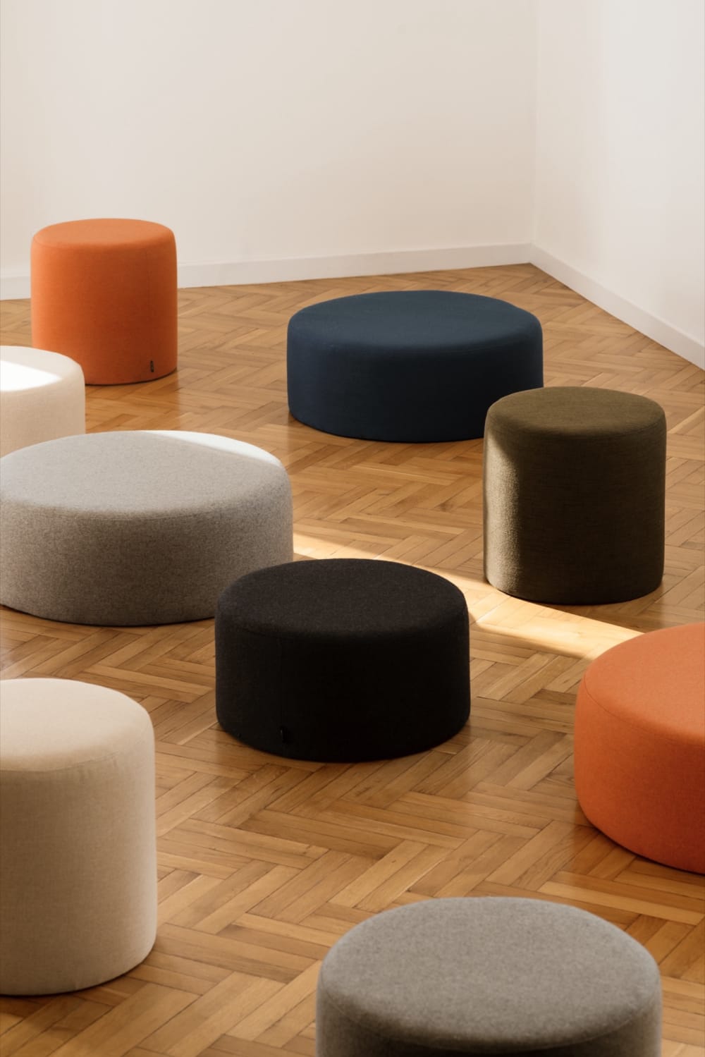 Noo.ma folk pouf carré large 70 x 70 x 25 cm - Maisons du Monde