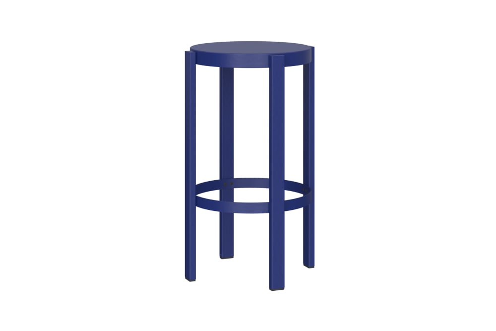 Tabouret de bar en acier robuste, myrtille, 65 cm