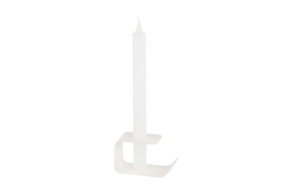 Porte-bougie bas flec en acier 10 x 5 x 5,5 cm