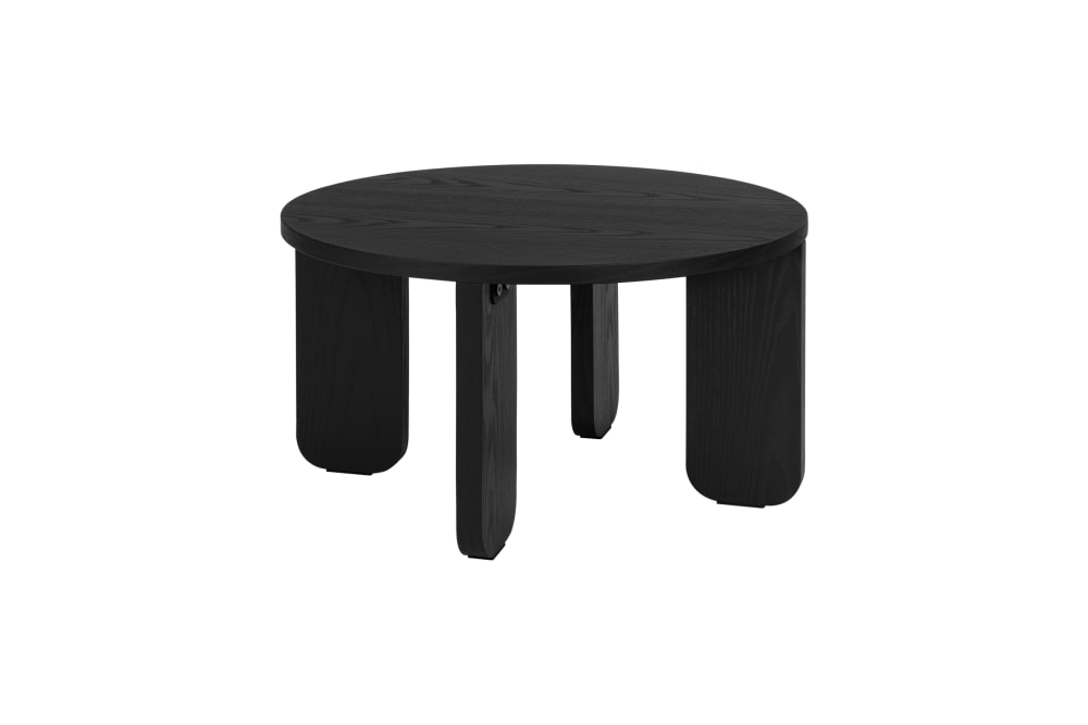 noo.ma noo.ma Kuvu runder Couchtisch 55 cm style classic chic Schwarz Holz