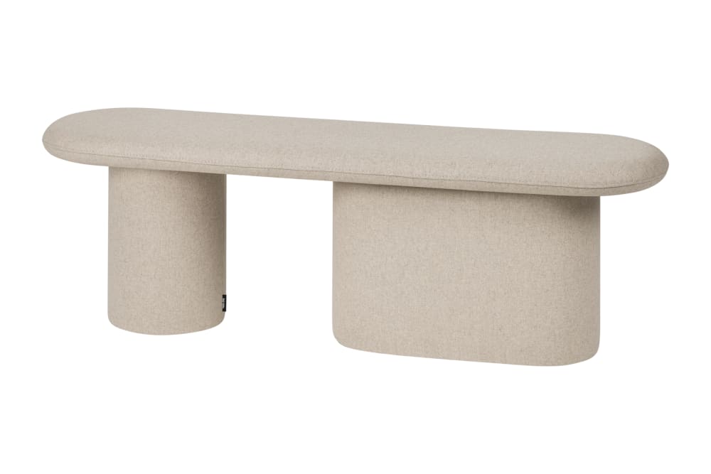 Noo.ma banc 130 cm, rembourré, beige Noo.ma banc 130 cm, rembourré, beige