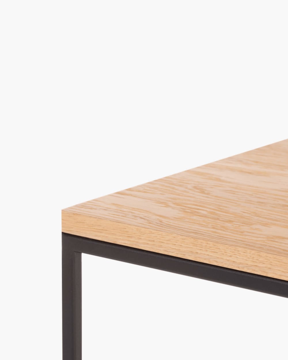 Feo pouf carré en chêne et laine terracotta - Maisons du Monde