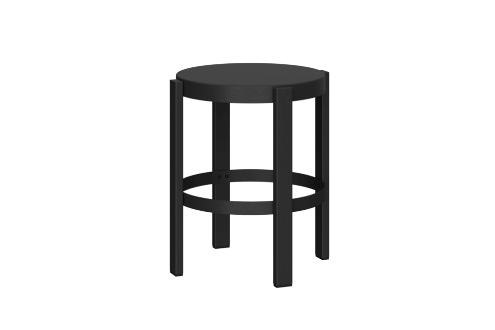 Noo.ma tabouret rond en acier 35 x 35 x 45 cm Noo.ma tabouret rond en acier 35 x 35 x 45 cm