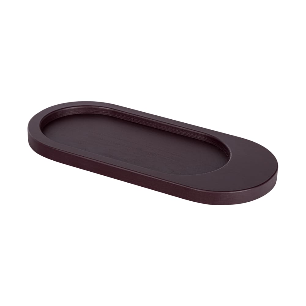 noo.ma Plateau en bois nooma 32 x 15 cm - bordeaux Rouge
