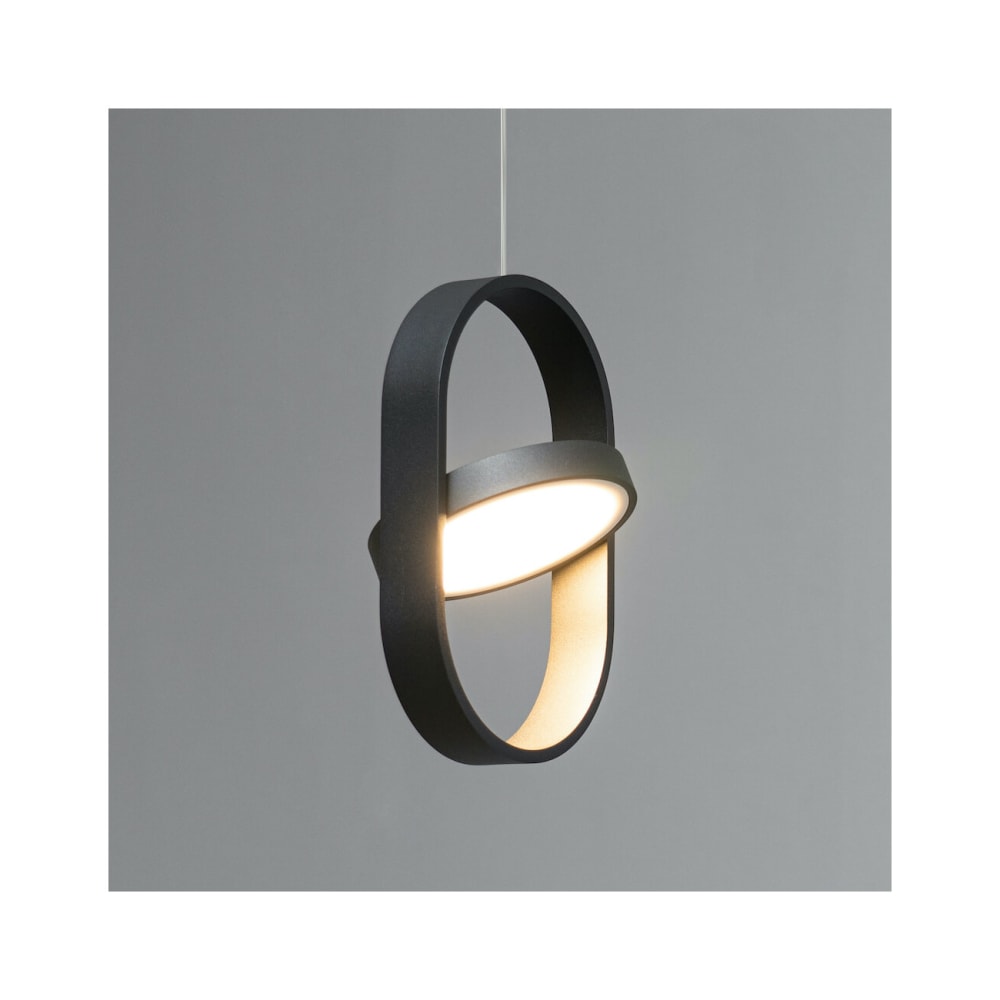 Suspension en métal et aluminium noir 21 cm — vue 4