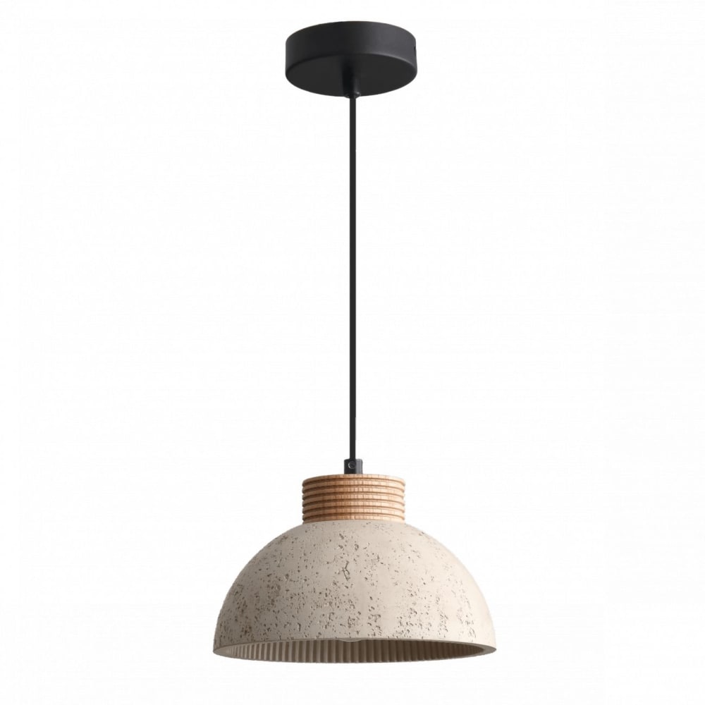 Kosilum Hängeleuchte aus Beton 9,5 cm, Dunkelgrau - Beton