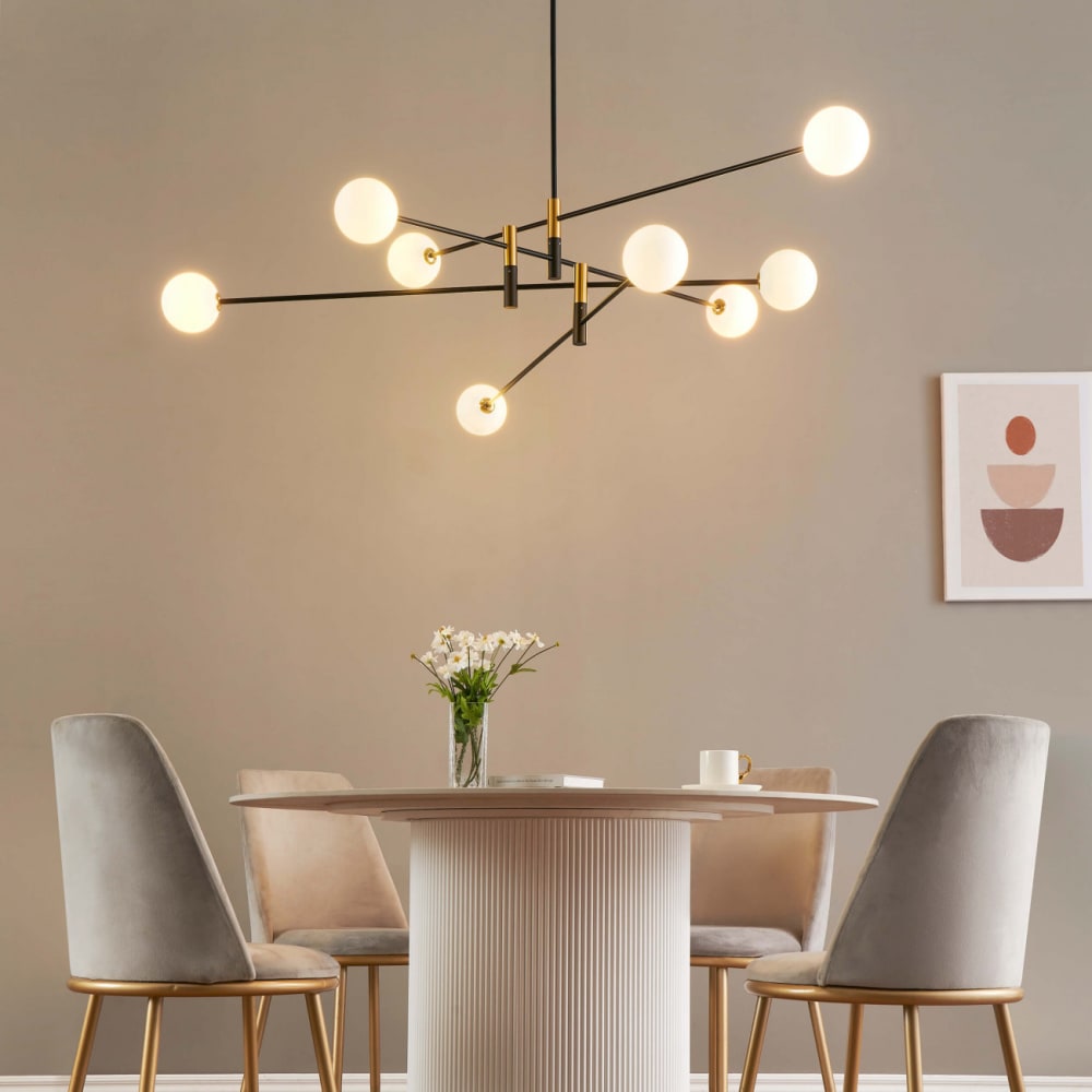 Suspension en verre noir 140 cm — vue 3
