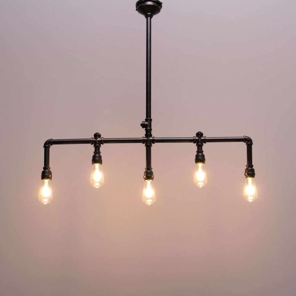Suspension en métal marron 98 cm — vue 3