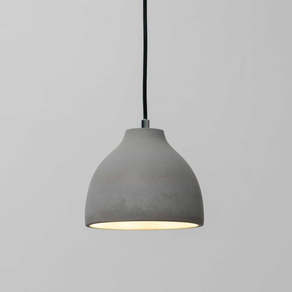 Suspension en béton et métal gris 17 cm — vue 3
