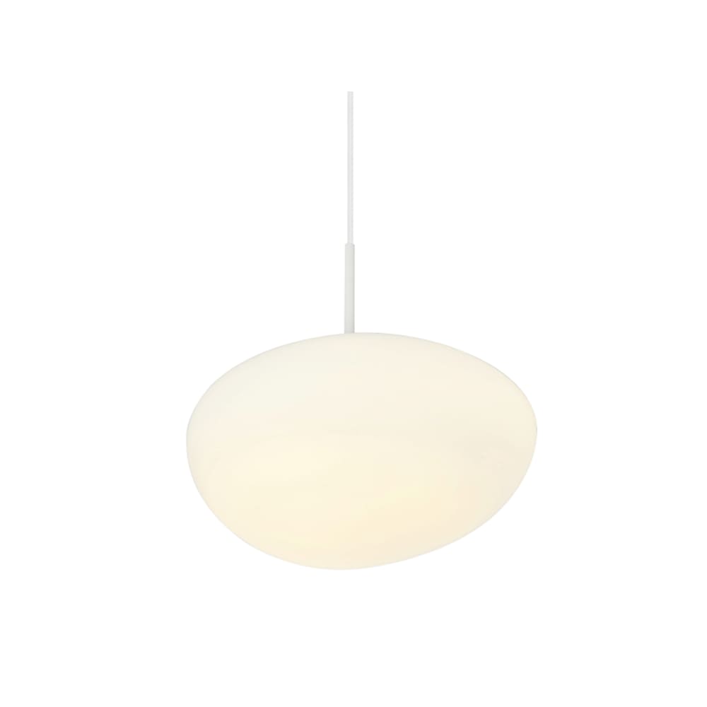 Suspension en verre Blanc 33 cm