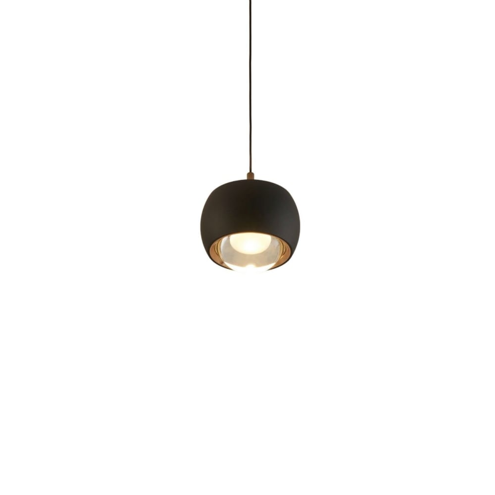 Kosilum Hängeleuchte aus Aluminium 7,7 cm, Schwarz Schwarz Metall