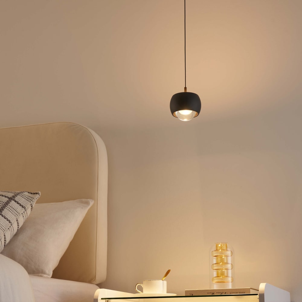 Suspension en aluminium noir 9.6 cm — vue 3