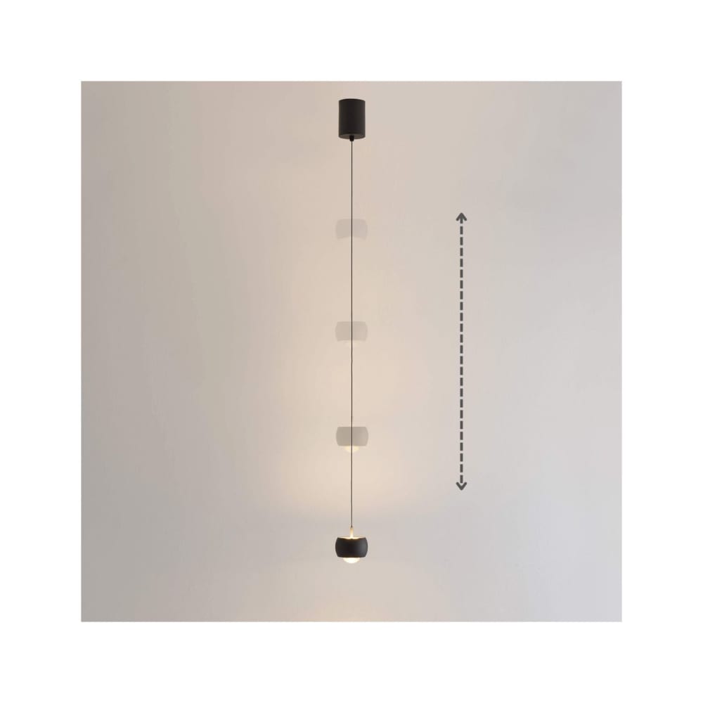 Suspension en aluminium noir 9.6 cm — vue 4