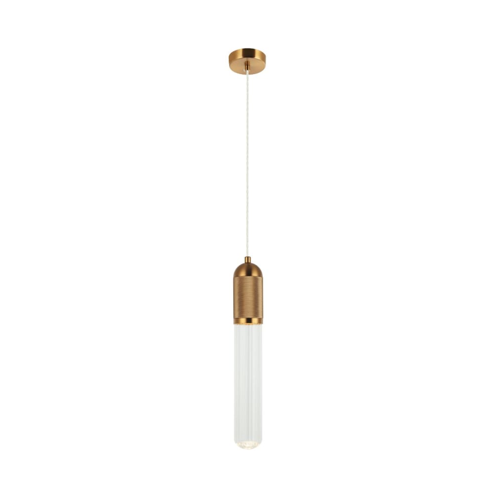Kosilum Suspension en verre doré / laiton 41 cm